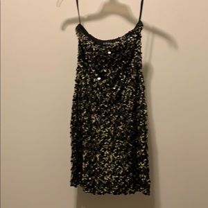 Black and gold Cocktail dress